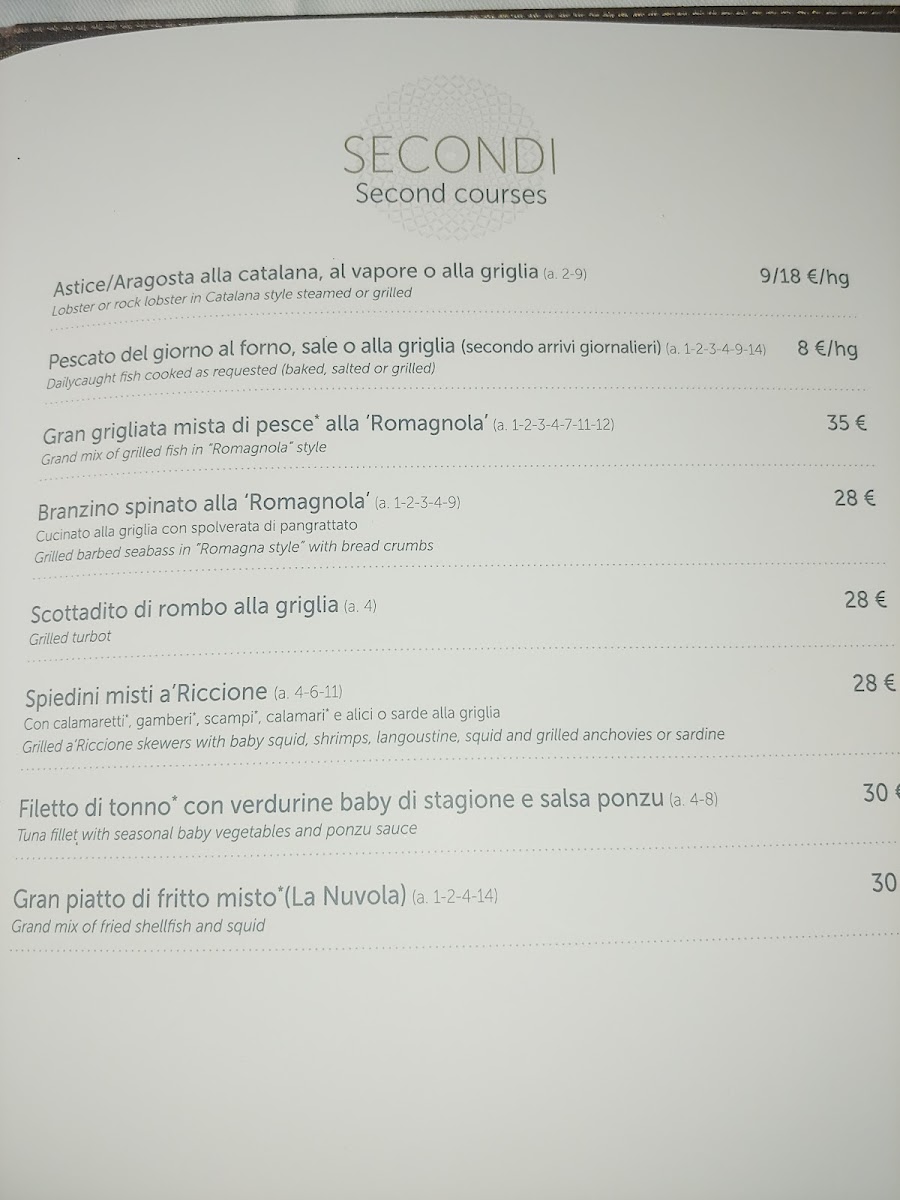 Menu - A'riccione photo 1